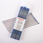 10-Pack of 2.4mm (3/32-inch) 2% Thoriated Blue Tungsten Electrodes for TIG Welding, Ground Finish, 175mm Long