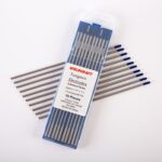 10-Pack of 3.2mm (1/8-inch) 2% Thoriated Blue Tungsten Electrodes for TIG Welding, Ground Finish, 175mm Long