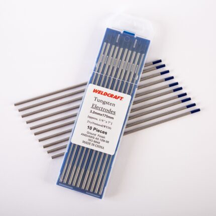 10-Pack of 3.2mm (1/8-inch) 2% Thoriated Blue Tungsten Electrodes for TIG Welding, Ground Finish, 175mm Long