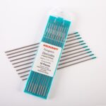 Package of ten Weldcraft 2.4mm (3/32 inch) emerald (Composite) WS2 tungsten electrodes for TIG welding