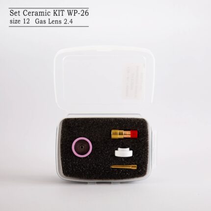 ست سرامیک توری دار گاز لنز - سرامیک 12 - (سوزن کلت و گاز لنز توری دار 2.4)