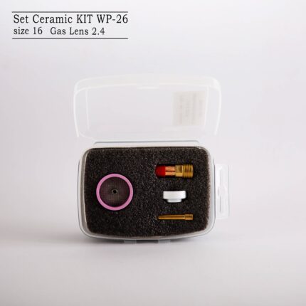 ست سرامیک توری دار گاز لنز - سرامیک 16 - (سوزن کلت و گاز لنز توری دار 2.4)