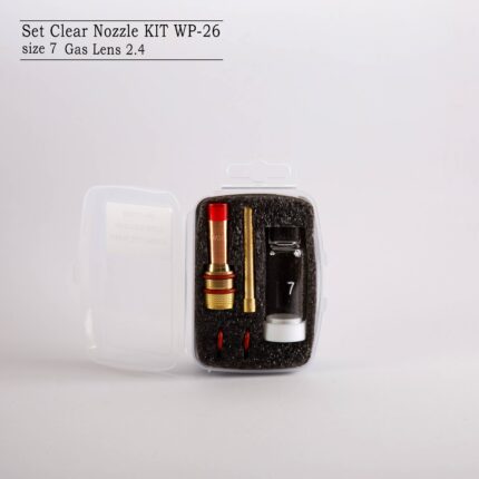 ست پیرکس تورچ آرگون - سرامیک 7 - (سوزن کلت و گاز لنز توری دار 2.4)